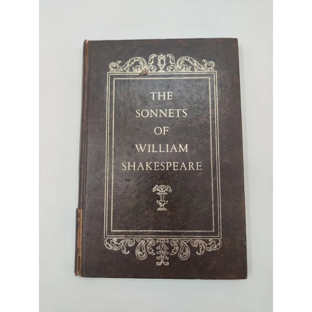 The Sonnets of William Shakespeare Avenel‎ Books Vintage Hardcover Temple Notes